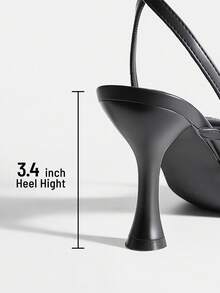 Women Kitten Heel Thong Sandals, Fashion Square Toe Ankle Strap High Heeled Sandals For Wedding Party Casual Wearing - 黑色 - 查看 5