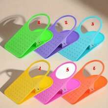 1pc Creative Large Desktop Cup Holder, Plastic Clip-On Office Side Table Mug Stand