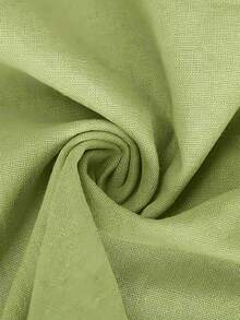 Plus Women's Solid Color Front Button Shirt Top