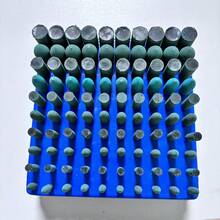 100 Stücke/Box hochwertige grüne Gummi-Polierspitzen für Jade, Achat, Jadeit, Metall, Spiegelpolieren Gummi-Polierstäbe