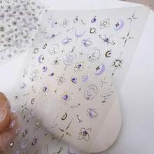 Goldfish Nail Art Stickers Sparkly Koi Fish Nail Stickers 5D Embossed Koi Lotus Leaf Chinese Style Manicure Decals Accessories Shell Light Goldfish Adhesive Slider For Women DIY Nail Art Decorations-735015 - 星月 - 查看 5