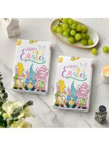 2 Stücke/12 Stücke, Drei-Zwerge-Design, Oversized, geeignet für Herbst/Winter/Frühling/Sommer/Halloween/Weihnachten/Thanksgiving/Valentinstag/Ostern, saisonale Heimdekoration, Feiertags-Heimdekoration, Küchentücher, Geschirrtücher, Küche, Camping, Campingausrüstung, Campingzubehör, Handtücher