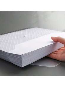 5/10/20个透明A4文件夹，配鲜艳多色标签 - 耐用防水塑料文件夹，带纽扣封口口袋 - 适用于办公室、学校和家庭整理。尺寸：32.5厘米（长） x 23厘米（宽）