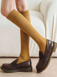 加厚女士长袜 时尚百搭 适合秋冬季 保暖柔软舒适 休闲秋冬袜 圣诞礼物