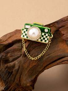 1pc Retro Mini Camera Design Fashion Brooch, Charming And Versatile Accessory - Bags - View 5