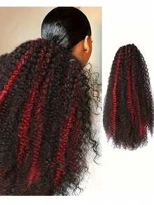 50cm Haargummi Lockige Synthetische Haarverlängerung, geeignet für den täglichen Gebrauch von Frauen