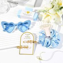 5PCS Heart Shaped Sunglasses For Wedding Party And Daily Travel Decoration,Candy Shower Gifts Accessories Bridesmaid Wedding Favor Women,Christmas