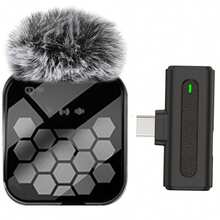 Wireless Lavalier Microphone Compatible With Iphone IPad TypeC Lapel Mics Plug-Play 2.4G Ultra-Low Delay Built-In Noise Reduction Chip 8H Working Time For Video Recording Interview Podcast Vlog - Black - View 16