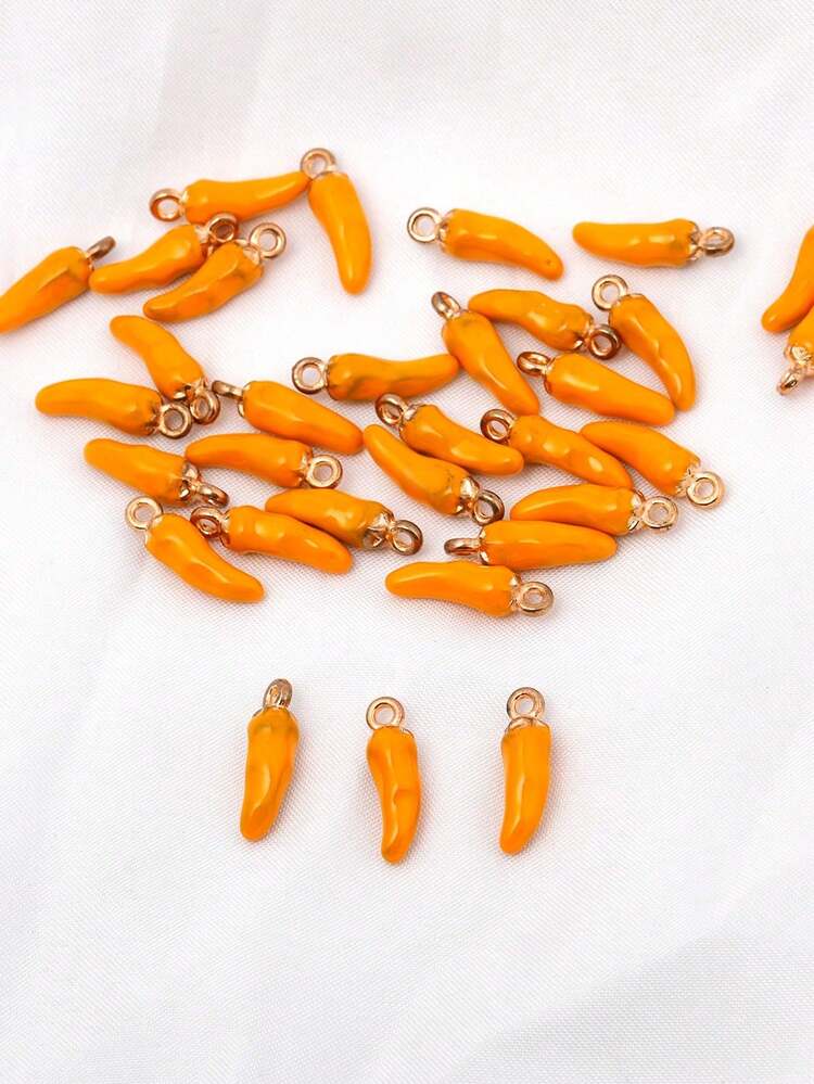 5/12 件可爱迷你红色/彩色辣椒锌合金吊坠饰物，适用于手链、项链、耳环、钥匙扣、手机链、脚链、DIY 珠宝制作 - 紅色 - 查看 9