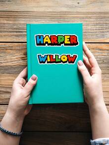 1 miếng dán tên tùy chỉnh, nhãn chữ cá nhân hóa, món quà lý tưởng dành cho anh ấy/cô ấy vào Ngày Valentine, Ngày của Mẹ, Ngày của Cha, Sinh nhật, Lễ tốt nghiệp, Kỷ niệm, Đám cưới, Cặp đôi - Phong cách 2 - Xem 4