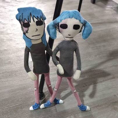 1 Stück 28cm große Größe lustige Maus & kleiner Mann Plüschpuppe, bewegliche Gliedmaßen, süße Cartoon-Figur, perfektes Geschenk