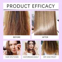 EELHOE 2pcs Purple Collagen Anti Yellowing Hair Care Set, Shampoo With Hair Conditioner, Repairing Split Ends, Removing Yellowing And Fixing Color, Making Hair Smooth And Soft, Suitable For All Hair Types - Purple - View 9