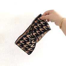 许多女士黑白千鸟格秋冬羊毛发带时尚新款十字宽边针织运动束发带发饰秋季头巾女头巾时尚头巾运动吸汗带秋季头带度假装女 - 彩色 - 查看 18