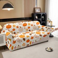 1 pièce Housse de canapé élastique, convient pour les canapés de 1 à 4 places, adapté pour le salon, la chambre, la salle à manger - lavable en machine, canapé d'angle, décoration de fête d'Halloween, cadeau de Thanksgiving, décoration de Noël