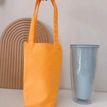 1 件可调节隔热氯丁橡胶水瓶套 - 隔热饮料、便携、双携带、肩带和手带、5 种尺寸可选、户外活动保护袋 - 黑色 - 查看 9