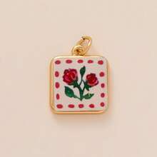 1 pezzo Ciondolo dolce e carino a forma di busta, fiore, piccolo pesce, ciliegia, arancia, fragola, fiocco, limone, placcato in oro 18K, impermeabile e anti-sudore, adatto per uso quotidiano e tempo libero, un ciondolo creativo per mogli, madri e fidanzate