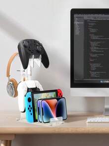 1pc Universal Acrylic Headphone Hanger Rack, Detachable Desktop Display Stand For Phones, Birthday Gifts, Switch Game Controllers, Electronics, PS Consoles