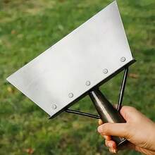 1 PCS Heavy-Duty Stainless Steel Garden Shovel (Without Handle) - Multifunctional, Ergonomically Designed, Easy To Clean Moss, Weeds, And Snow, Durable Hands-Free Outdoor Tool, Suitable For Yard And Farm Maintenance, Gardening Supplies And Equipment - 1PCS - View 3