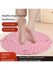 Tapete de massagem para os pés com 35 cm de diâmetro, almofada de massagem de acupressão para todo o corpo, design extra grande e extra pontudo - Multicolorido - Ver 3