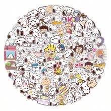 60 miếng dán hình chó con Hàn Quốc dễ thương Snoopy Graffiti trang trí ốp lưng điện thoại hành lý bàn máy tính, quà tặng đồ chơi hình dán hoàn hảo cho bé trai và bé gái - Nhiều màu - Xem 6
