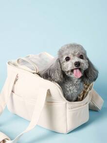 PETSIN Korean Fashion Breathable Pet Shoulder Carry Bag, Crossbody Dog Cat Carrier, Portable - Multicolor - View 7