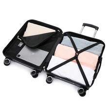 Set Of 4 ABS+Polycarbonate Suitcases | Toiletry Bag 35*29*16.50 | Cabin 55x40x20cm | Medium Expandable 66x45x27.50cm-30cm Extended - 20kg-23kg | Large Expandable Suitcase 75x49x31cm-33.50cm Extended - 25kg-30kg | Semi-Rigid Small Trolley Hand Luggage 4 360º Swivel Wheels Numeric Lock - Yellow/Navy/Mint/Black/Pink/Rose Gold/Turquoise/Green - 海軍藍 | 4 件套行李箱 - 查看 7
