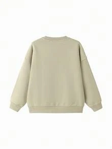 Balabala 2025年秋季新款青少年男童长袖卫衣，亲子装 - 淺灰 - 查看 2