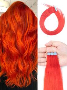 Mini Tape In Hair Extensions Human Hair Colored Invisible Tape In Human Hair Extensions Highlighted For Party Hair Accessories Human Hair Extensions Highlights Victoria Secret Wear And Go Glueless For Holiday Festival Halloween Christmas Essentials School Supplies Party Wedding,Daily ,For All People And Women Girl Bride