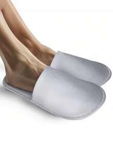 5/10/20 chiếc Dép đi trong nhà dùng một lần, kín, phù hợp cho nhà tắm, khách sạn, gia đình, khách sạn, câu lạc bộ, thẩm mỹ viện, spa, dép đi trong nhà dùng một lần, dành cho nam và nữ, nhà ở, khách sạn, phòng, bán buôn - trắng - Xem 5