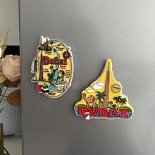 1 件树脂哈利法塔冰箱贴，迪拜纪念品礼物，旅行收藏冰箱装饰 - 彩色 - 查看 2