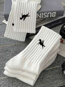 Bộ 40/30/24 đôi tất thể thao thoải mái dành cho cả nam và nữ, tất dài nam phù hợp cho thể thao và tập luyện, tất dài nữ phù hợp cho trang phục thường ngày và công sở, kháng khuẩn, mềm mại, màu đen trắng, khử mùi, thấm hút mồ hôi, nhẹ và thoải mái, phù hợp cho mùa thu/đông, bộ 20/10/8/6/4/2 đôi, mùa thu - Nhiều màu - Xem 4