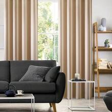 2 Panels Beige Faux Silk Blackout Curtains 52 X 108 Inch Champagne Gold Room Darkening Satin Thermal Insulated Window Drapes For Bedroom Indoor Nursery - 米色香檳色金色 - 查看 6