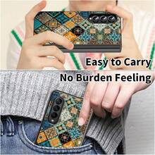 Floral, Animal And Galaxy Print Pattern Foldable Phone Case Compatible With Sam Galaxy Z Flip 3 4 5 6 7 Folding Case Design For Moto Razr 40 50 60 Ultra Cute Phone Case For Girl And Women - 藝術曼陀羅 - 查看 6