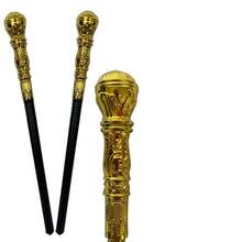 1pc Unique Shaped Creative Walking Stick (Spherical, Snake Head), Egyptian Style King Pimp Cane, Stage Performance Wand, Adult Party Magic Wand, Vintage Staff Prop - Multicolor - View 13