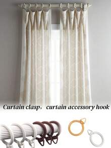 Hanging Rings, Curtain Buckles, Silent Roman Rod Rings, Curtain Rods, Curtain Accessories, Hooks - Multicolor - View 2