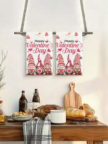 2 Stücke/12 Stücke, Drei-Zwerge-Design, Oversized, geeignet für Herbst/Winter/Frühling/Sommer/Halloween/Weihnachten/Thanksgiving/Valentinstag/Ostern, saisonale Heimdekoration, Feiertags-Heimdekoration, Küchentücher, Geschirrtücher, Küche, Camping, Campingausrüstung, Campingzubehör, Handtücher