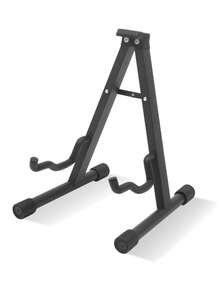 Metal Guitar Stand, Foldable Acoustic Guitar Stand, A-Type Vertical Floor Mounted Electric Guitar Support, Supporting Acoustics, Electronics, Bass, Ukulele, Banjo, (Requires Simple Assembly)