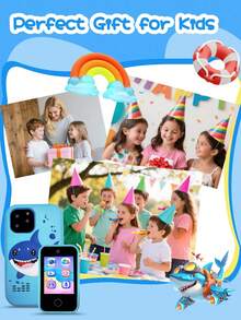 Kids Smart Phone For Girls Gifts Toddler Christmas Gifts For Age 3 4 5 6 Year Old, Kids Cell Phone Toy With Touchscreen, Dual Cameras, Learning, Music Player, Games,Travel Toy Preschool Learning Toy For Kids Birthday Gifts