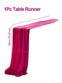 1/5 tấm vải voan mỏng màu đỏ hồng, vải rèm tự may, đa năng dùng trang trí bàn ăn tiệc cưới, sinh nhật, lễ cưới lãng mạn, khăn trải bàn, trang trí tiệc cưới ngoài trời, trang trí tiệc cô dâu. - Màu Hồng Tươi - Xem 15