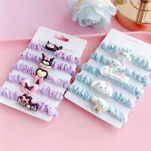 Sanrio 3pcs Sanrio Cartoon Hair Scrunchies/Headbands - Hello Kitty, My Melody, Black Cat, Cute & Sweet Hair Accessories Designed For Women, Suitable For Halloween, Christmas, Birthday, Gifts For Girlfriends, Couples, Friends