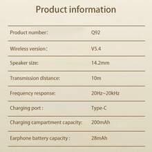 Open-Type Wireless Bluetooth Earphones, Featuring Directional Transmission, ENC Noise Reduction For Calls, An LED Digital Display Charging Case, HIFI Sound Quality, Comfortable Fit, Long Battery Life, And True Wireless Ear-Hook Smart Earphones Compatible With Multiple Devices, Suitable For Both IOS And Android Systems