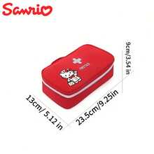 Sanrio 1 حقيبة تخزين الأدوية من سانريو، حقيبة طبية، حقيبة تخزين طقم الإسعافات الأولية المحمولة، مناسبة للسفر والطوارئ الخارجية. حقيبة تخزين الأدوية المحمولة، للسفر والطوارئ. حقيبة تخزين الأدوية المحمولة مثالية للسفر.