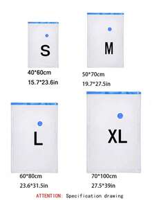 1/20 قطعة أكياس ضغط وختم فراغي، أكياس تخزين فراغية، أكياس سحاب فراغية، أكياس أمتعة موفرة للمساحة، أكياس ضغط للسفر، منظمات ملابس قابلة للطي، أكياس تخزين الملابس والبياضات والملابس الشتوية - توفير مساحة بنسبة 75%، مقاوم للرطوبة ومقاوم للحشرات