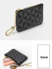 Coin Purse Mini Zip Key Chain Pouch Change Wallet Coin Pocket For Women Credit Card ID Key Headset Lipstick Backpack Decor Keychain For Bag Wallet Small Wallet Coin Wallet Money Wallet Mini Wallet Purse Wallet - Multicolor - View 9