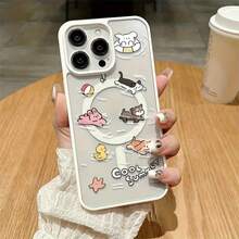 Esta funda magnética para teléfono de macaron dos en de acrílico está disponible en varios colores y compatible con los modelos X, XS, XS, 11, 12, 13, 14, 15 y 16 Pro, incluyendo la serie Plus. - Azul - Ver 6