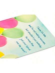 Belated Birthday Card I Know It's Late