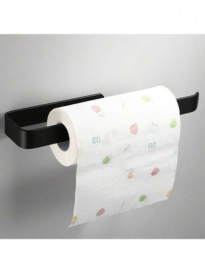 节省空间的自粘式壁挂纸巾架：厨房和浴室的理想两用收纳方案。无需钻孔，安装简便——适用于卫生纸和手巾，浴室收纳好帮手，家居收纳必备。简约设计风格，现代轻便耐用塑料材质，无需钻孔，公寓必备。
