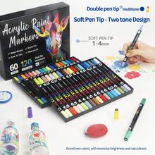 168 Colors Acrylic Markers, Marker Pen Set,Perfect For Painting, Illustrations, Handcrafted Art,School Back-To-School Season For Coloring Books And Other DIY Projects,Suitable For Paper, Fabric, Wood, Rocks, Plastic, Glass, Ceramics, Pumpkins, Etc., Acrylic Paint Marker Pens For Students And Adults, Easter,Thanksgiving, Halloween, Christmas Gifts Back To School