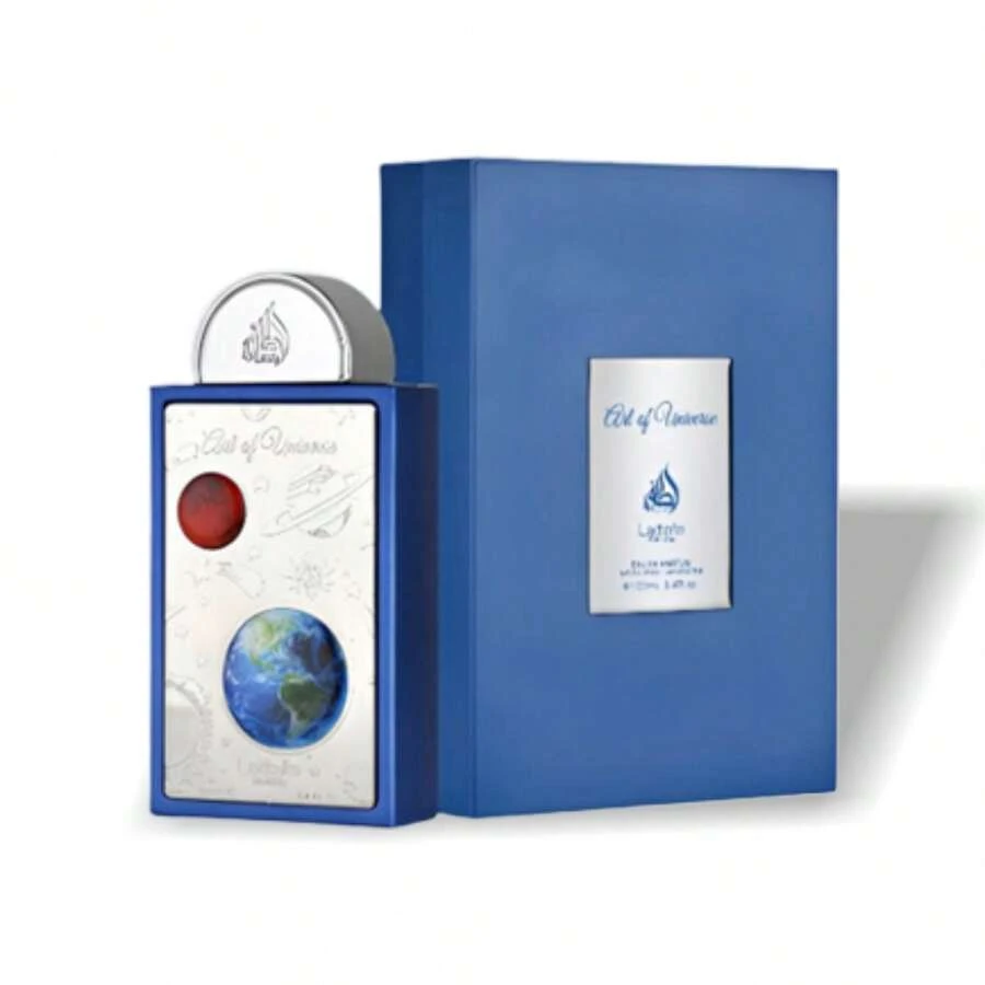 Lattafa 宇宙艺术淡香精喷雾男女通用淡香精 3.4 盎司/100 毫升 - EDP - 查看 1