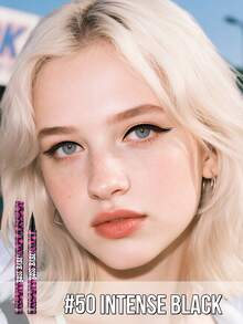 MISSLYN-BOSS BABE! Boom Black Boom Liquid Eyeliner, Waterproof Liquid Ink Eyeliner, Super Pigmented Waterproof, Creates Rich And Clear Lines, Available In 4 Vibrant Colors: Brown, Black, Red And Blue, Long-Lasting Matte Liquid Eyeliner, Sweat-Proof And Smudge-Proof, Professional Makeup Eyeliner - 50 INTENSE BLACK - View 3